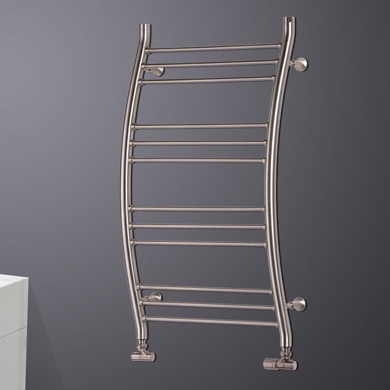 Belfry Heating Blaine Vertical Curved Towel Rail Wayfair.co.uk